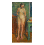 antique french painting of female nude