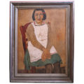 Portrait painting of Mexican woman