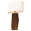 modern wooden table lamp in Macassar high gloss