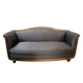 purple grey art deco antique sofa