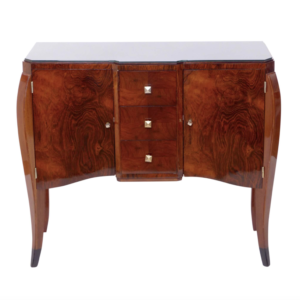 Rio Rosewood wood dresser with Mahogany details and curved legs