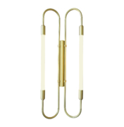 Brass Sconce with elongated bulbs