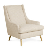 Belmont Classique Armchair in mid century style without wingback